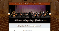 Desktop Screenshot of conroesymphony.org